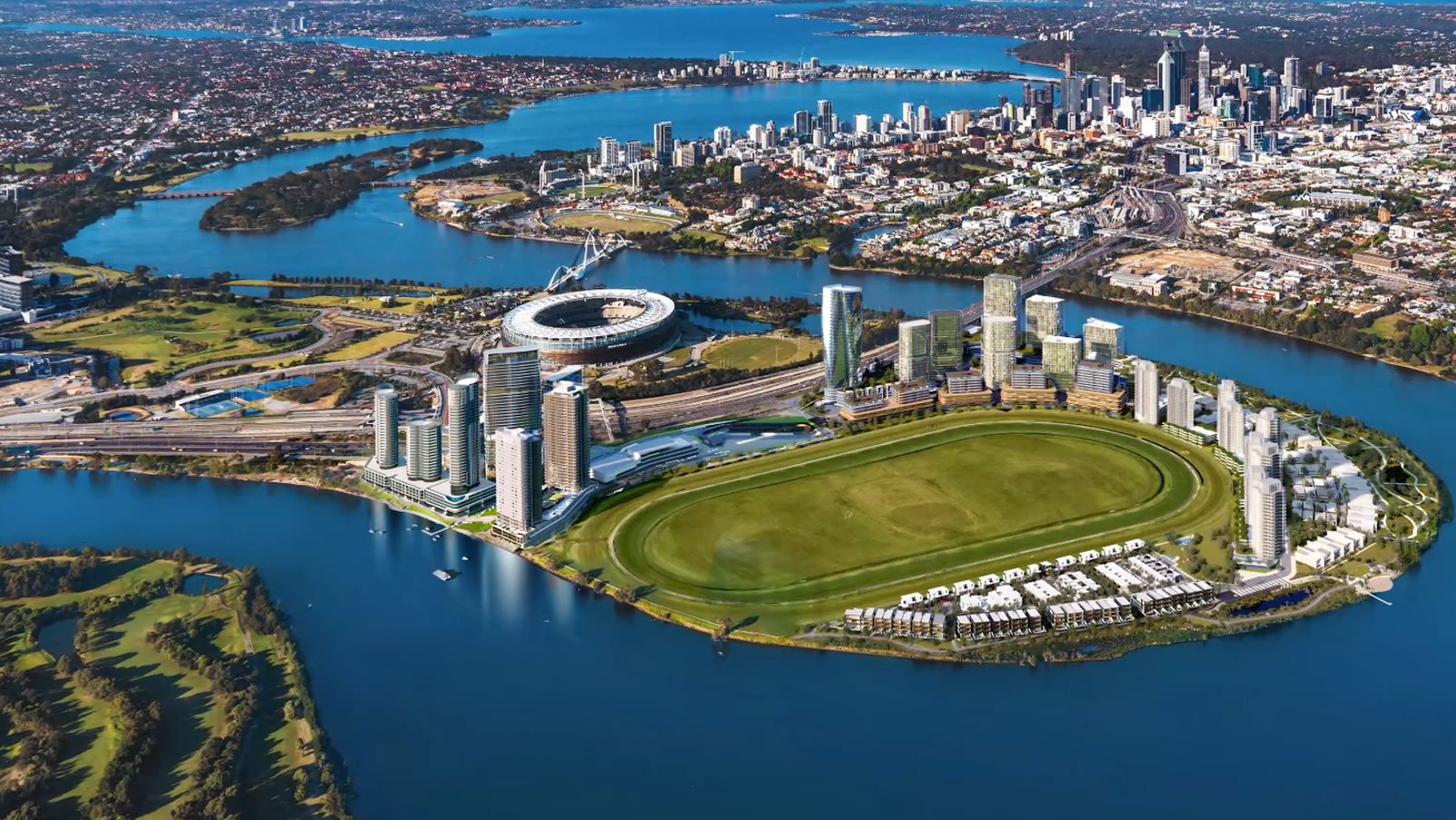 Burswood Point render developed by Golden Sedeyu